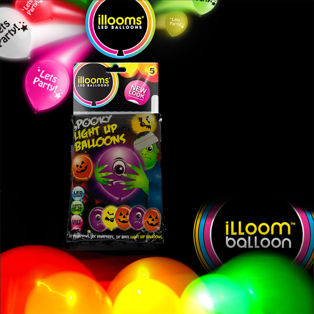 Spooky Illoom Balloons 5 pack-